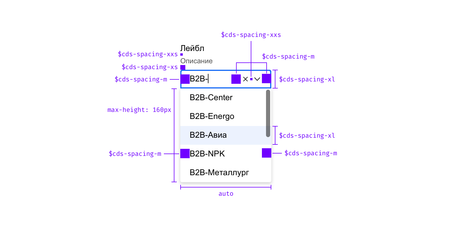 CDS Combobox Structure